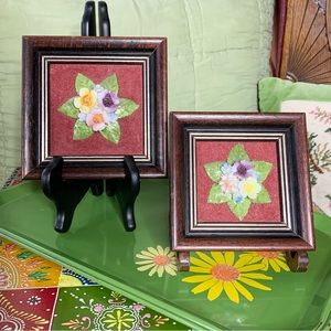 Bone China Floral Wall Art